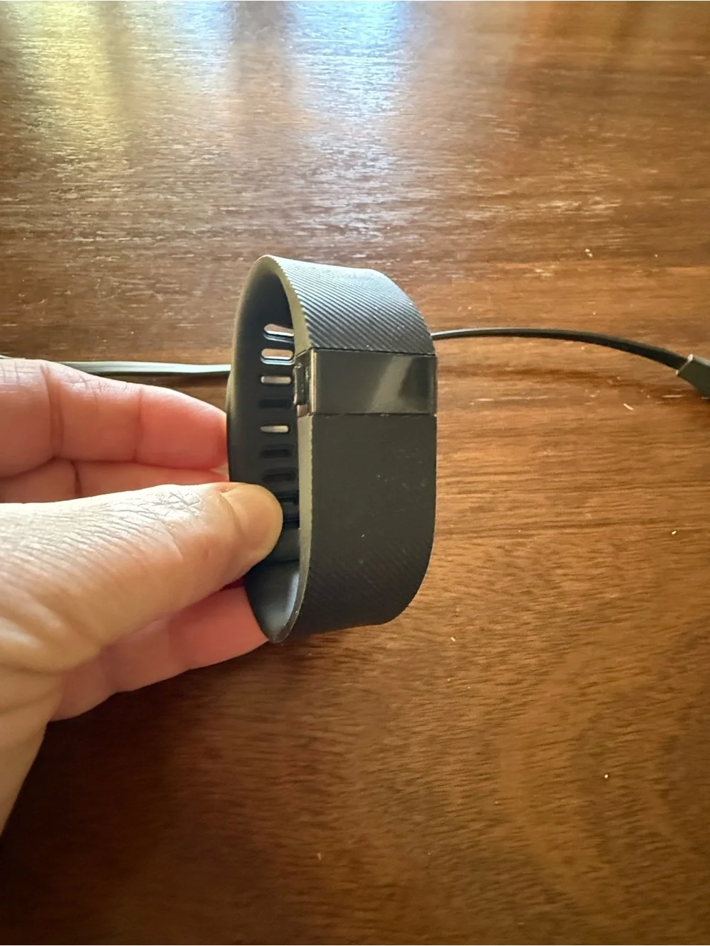 Fitbit Charge Black Fitness Activity Tracker Wristband Size Large